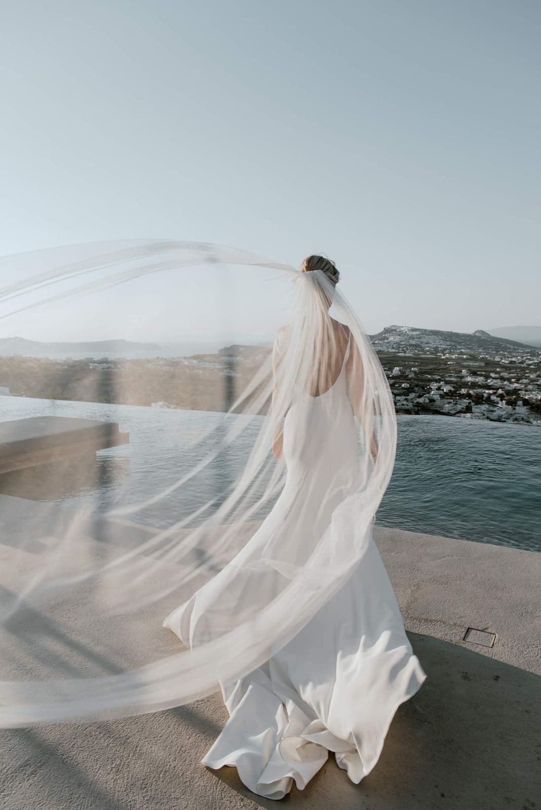 Wedding ceremony at North Santorini