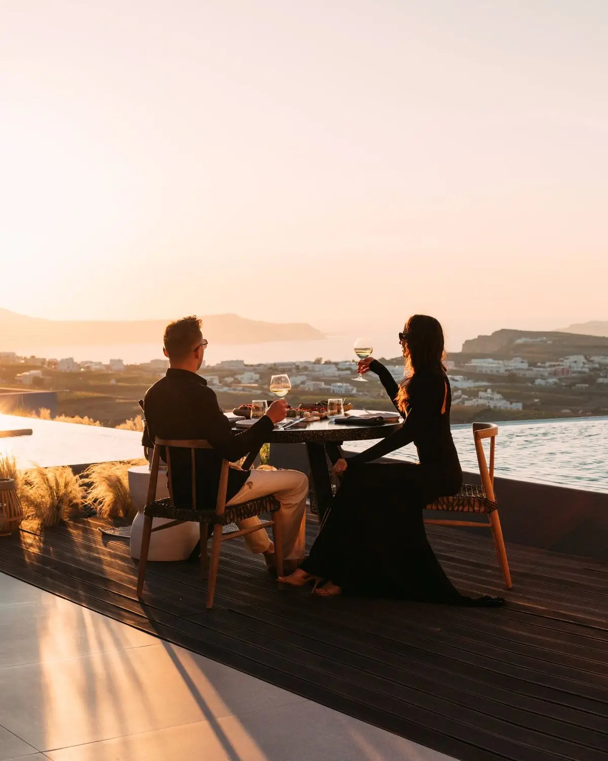 Akau Restaurant dining with caldera views